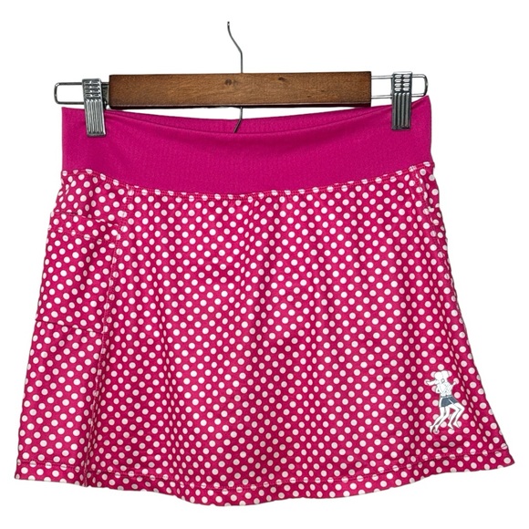 RunningSkirt Cerise Dot Athletic Skirt Size 2 (4-6) - Picture 1 of 7